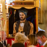 Photo of Zoltar the fortune teller in a booth