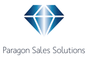 Logo for Paragon Sales SOlutions depicting a blue diamond