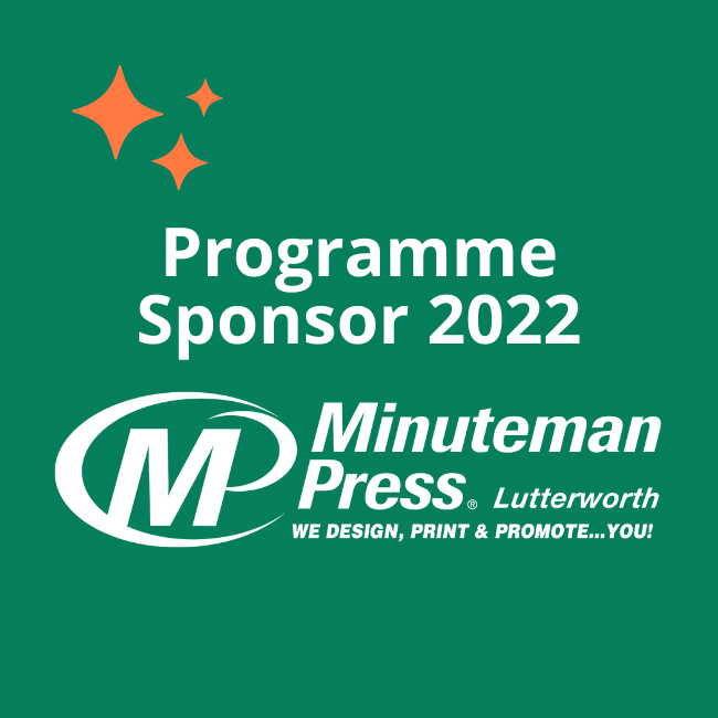 Visual for Programme Sponsor 2022 Minuteman Press Lutterworth