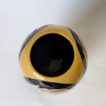 Photo showing the top of the moorcroft vase globeflower opening